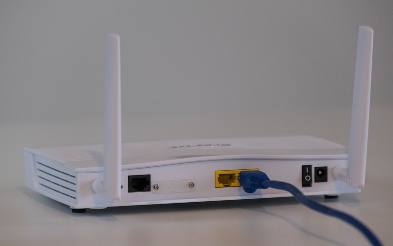 Connect the router to the modem