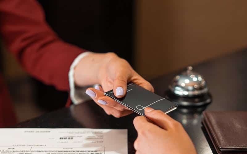 key card access to hotel rooms.