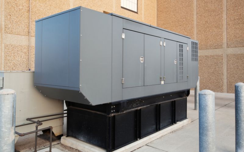 Backup generator for emergency electric 