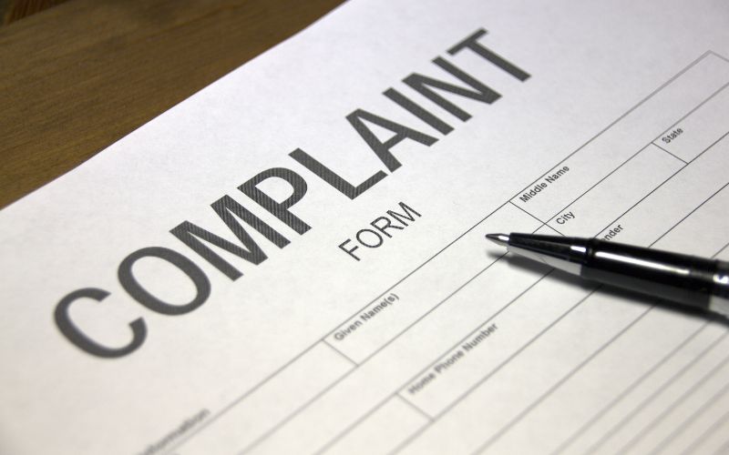 Filling the complaint form