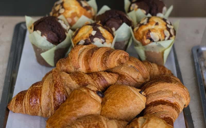 croissants and muffins