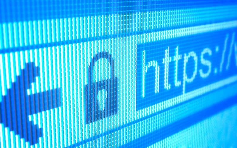 Secure website with HTTPS encryption