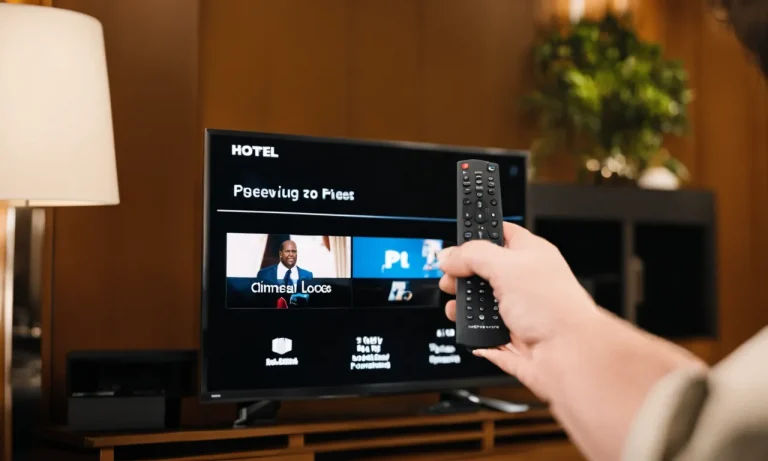 How to Get Your TV Out of Hotel Mode