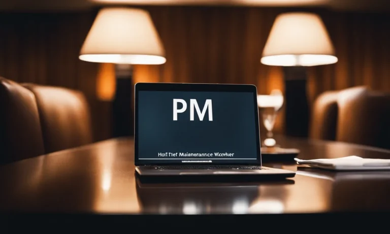 What Do the Initials PM Refer to in a Hotel Maintenance Department?